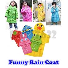 Children Cartoon Kid Cute Animal Funny Raincoat Rain Coat 1408.1 
