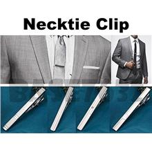 Men Stylish Silver Necktie Neck Tie Bar Clasp Clip Clamp Pin 1733.1
