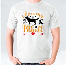 I Love My Pitbull Unisex T-Shirt