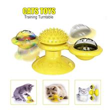 Pet Cats Toys Training Turntable Supplies Windmill Ball Type Interactive for A