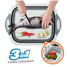 3 in 1 Foldable Cutting Board /Vege Wash /Multifunction Chop Board/Sinking Boa