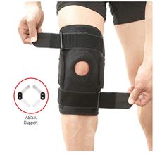 Adjustable Hinged Metal knee Support Brace Plate Support Shock Absorption Stra