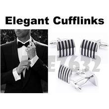 Men Modern Black Stripe Cufflinks Cuff Link Cufflink Cufflinks 1746.1