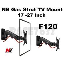 NB F120 17 - 27 Inch Gas Strut Spring TV Wall Bracket Mount 1907.1