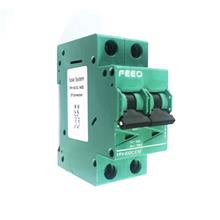 DC MCB Circuit Breaker 2-Pole (6/10/16/20/40/63A) for Solar System
