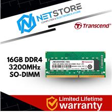 TRANSCEND JETRAM 16GB DDR4 3200MHz SO-DIMM MEMORY - JM3200HSE-16G