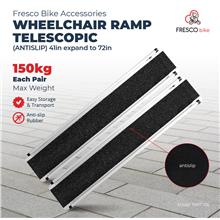 Telescopic Aluminium Wheelchair Ramp 150kg Cap each pair 41 x 7.5in