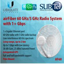 Ubiquiti AF60 airFiber 60 GHz 5 GHz Radio System High Gain Antenna