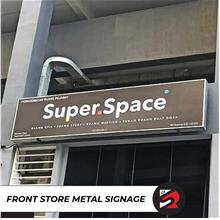 [Pre-Order] Front metal signage 20ft x 3ft / Outdoor signage