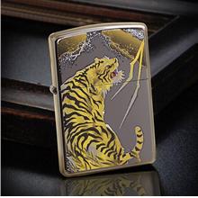 Japanese Black Ice Tiger 634845 Zippo Lighter