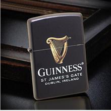 Black Matte Guinness 218-084160 Zippo Lighter