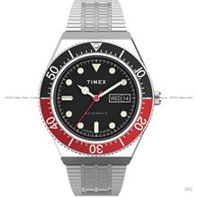 TIMEX TW2U83400 M79 Automatic 40mm Day Date SS Bracelet Black Red