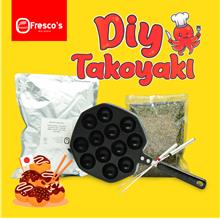 HALAL Takoyaki Homemade Set DIY Murah Non-stick Pan 12 HOLES