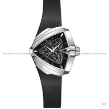 HAMILTON H24251330 Women Ventura S Quartz Shield Shaped Rubber Black