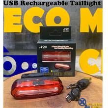 Light USB Rechargeable Taillight (Red) AQY-096