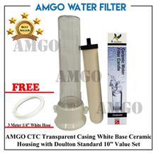 AMGO Doulton Standard Ceramic Water Filter+Housing+ 3 Meter Tubing