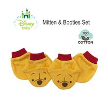 Disney Baby Winnie the Pooh Mitten & Booties Set New Born Baby - Boy Sarung T