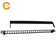 Dintek 19” 0.5U 24-Port Snap-In Blank Patch Panel with Rear Manager