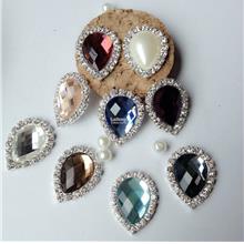 Mixed Colorful-DIY Brooch Necklace Pendants-Bling Gems Rhinestone Bead