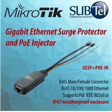 MikroTik GESP+POE-IN Gigabit Ethernet Surge Protector and PoE injector