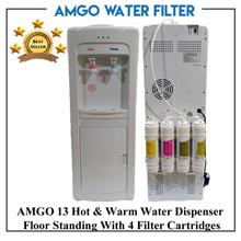 AMGO 13F Hot And Warm Water Dispenser Direct Pipe In With 4 Filter