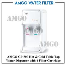 AMGO GP-500 Hot And Cold Table Top Water Dispenser With 4 Water Filter
