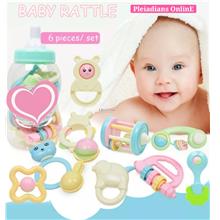 Feeding Bottle Rattle Set 0-24 Month Baby Toy Ring Bell Teether