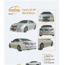 Toyota Camry '06/'09 Black Bison Style Full Set Skirting Body Kit