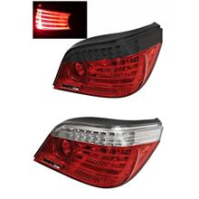 DEPO BMW E60 '03-09 LED Light Bar Tail Lamp Crystal [Clear/Red]