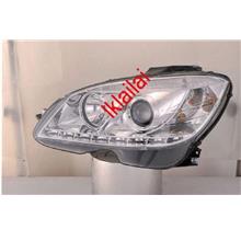 SONAR Mercedes Benz W204 `07 Head Lamp Projector W/Real LED DRL