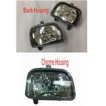 Perodua Kancil 94-02 Crystal Head Lamp Black / Chrome Housing 1-side