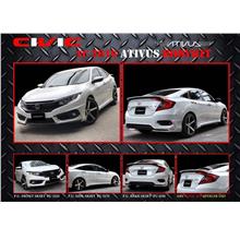 Honda Civic FC 2016 Ativus Style Full Set Body Kit + Spoiler Painted