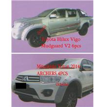 Mitsubishi Triton '14 ARCHERS 4PCS/ Toyota Hilux Vigo Mudguard V2 6PCS