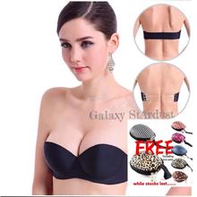 2/4 Cup Padded Bra,Adjustable Invisible Clear Fabric Strap Bra Sets