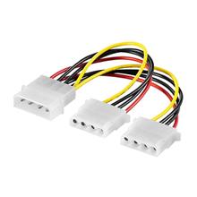 4 Pin IDE Molex Male 1 to 2 Female Y Splitter Power Supply Cable for DVD HDD