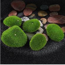 Terrarium Marimo Moss Balls Artificial Grass Stones Turf Garden Micro Ecosyste