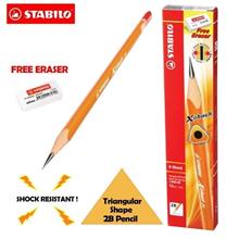 STABILO X-Shock Triangular 2B Pencil (Box of 12)