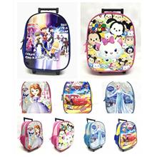 Cartoons Kindergarten Girl &amp; Boy Kid Trolley School Bag Backpack Gift Bag