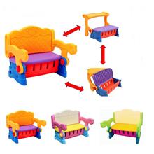 Kids Furniture 3 In 1 Transferable Table Chair Storage Box Multicolor