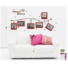 Solid wood frame wall stickers7 inch photo wall creative combinatioN