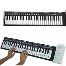 Portable 49 Keys Soft Roll Up Electronic Keyboard Piano Handsroll