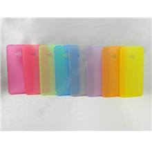 HTC One M7 Transparent Plastic Ultra Thin Colorful Soft Case