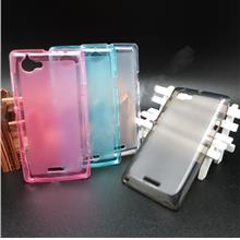 Sony Xperia L S36h Pudding Transparent TPU Soft Tinted Case