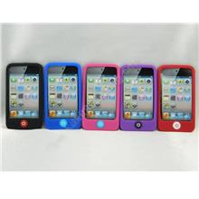 Apple iPod Touch 4 Home Button Silicone Soft Case Casing Protect Phone