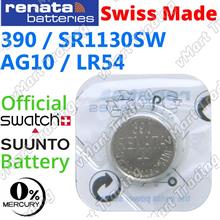 RENATA 390 SR1130SW AG10 LR54 Silver Oxide Battery (Low Drain)