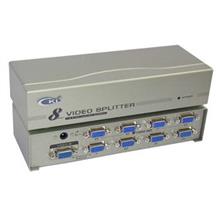 8-Port / 1 to 8 VGA Monitor Splitter With Booster ~ 250Mhz