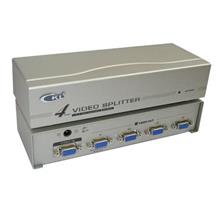 4-Port / 1 to 4 VGA Monitor Splitter With Booster ~ 250Mhz