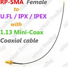 RP-SMA Female to U.FL / IPX with 1.13mm Mini-Coax Coaxial Cable