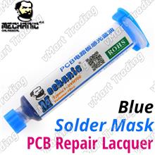 HKMC LY-UVH700 UV Curable Solder Mask [10cc Syringe Blue]
