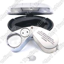 Durable All Metal Illuminate 40X Magnifier with White and UV LED